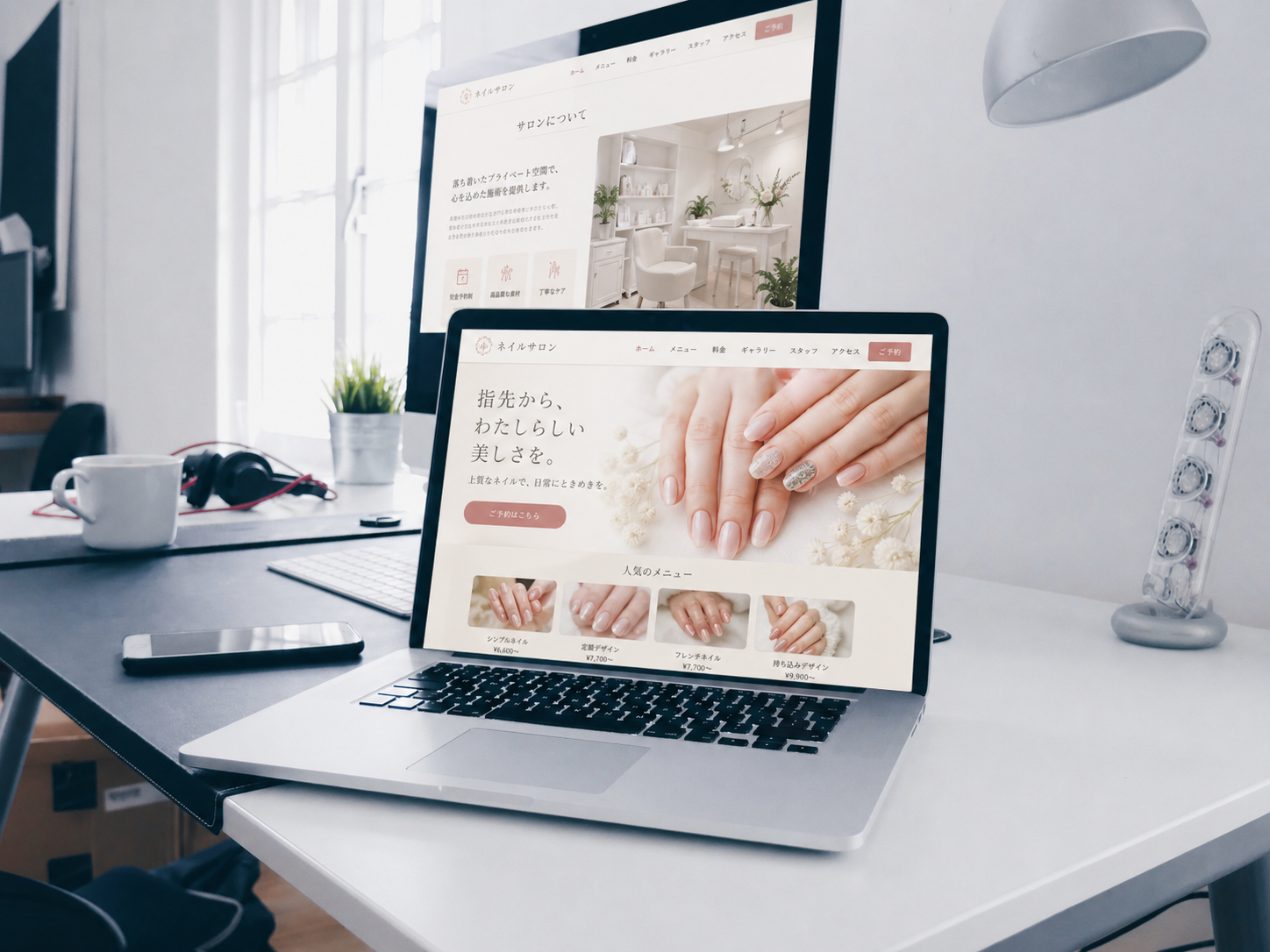 ネイルサロンHP制作実例